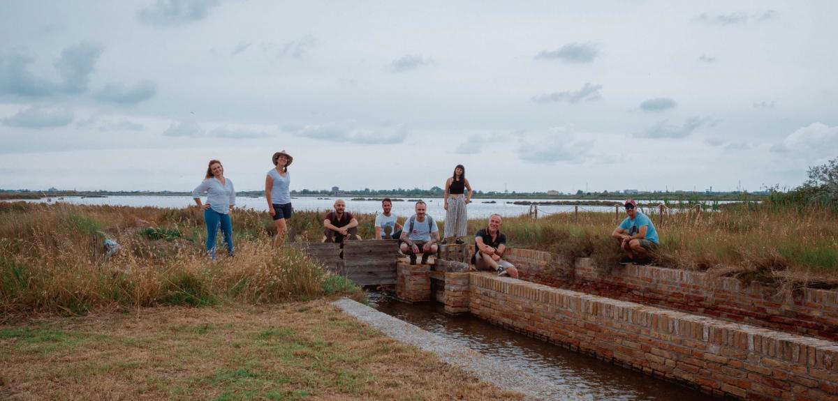Il team di Italia on the road live tour nelle saline di Comacchio Il team di Italia on the road live tour nelle saline di Comacchio